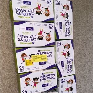 Children's Face Masks 25counts each box, 11 boxes
